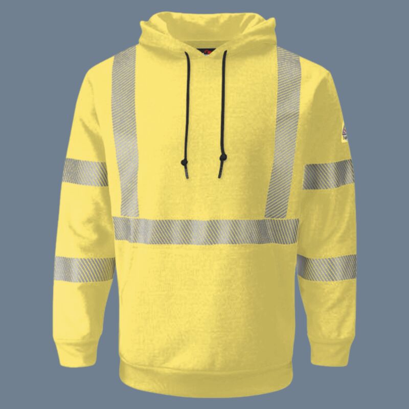 Men's Hi-Visibility Hooded Sweatshirt Thumbnail