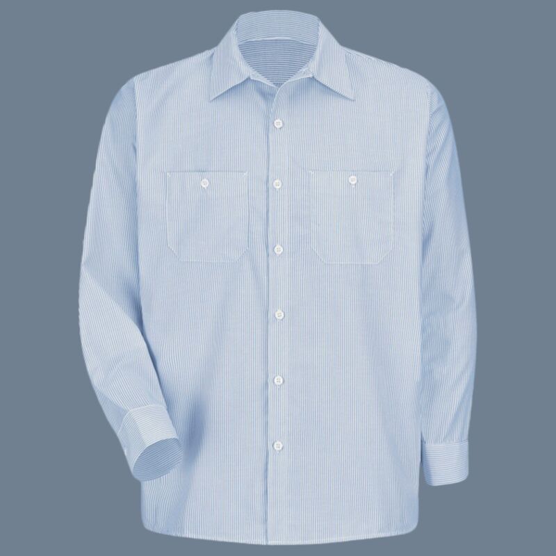 Men's Tall Industrial Stripe Work Shirt Thumbnail