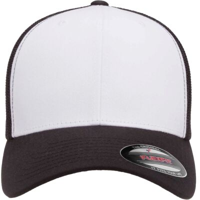 Adult Adjustable White-Front Panel Trucker Cap Thumbnail