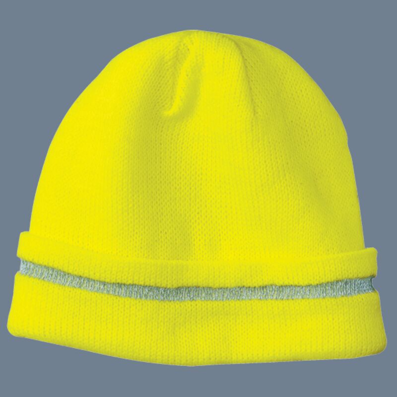 Enhanced Visibility Beanie with Reflective Stripe Thumbnail