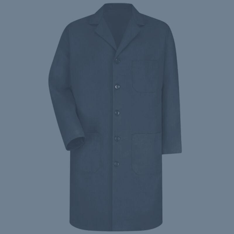 Unisex Extended Sizes Button Front Lab Coat Thumbnail