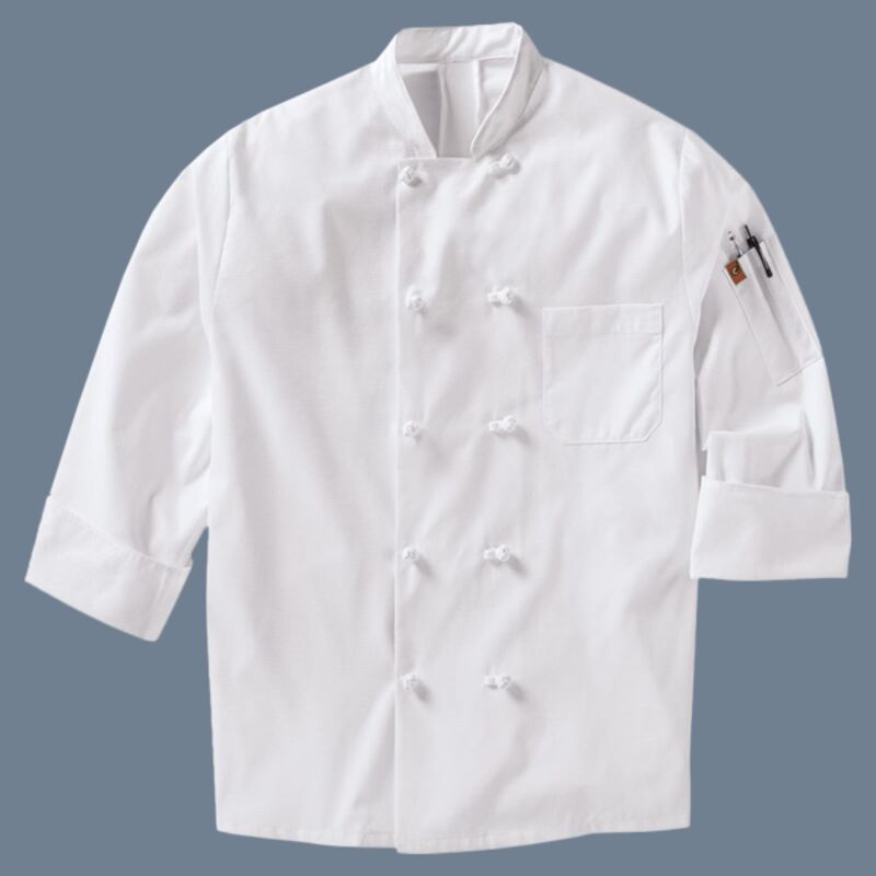 Mimix™ Ten Knot Button Chef Coat with OilBlok Thumbnail