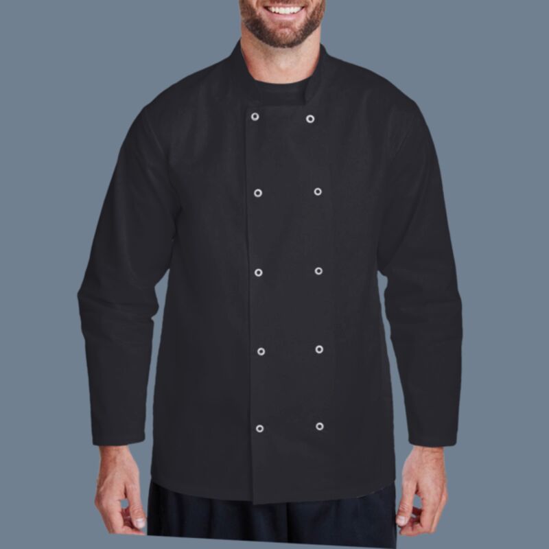 Unisex Ten Studded Front Chef Coat Thumbnail