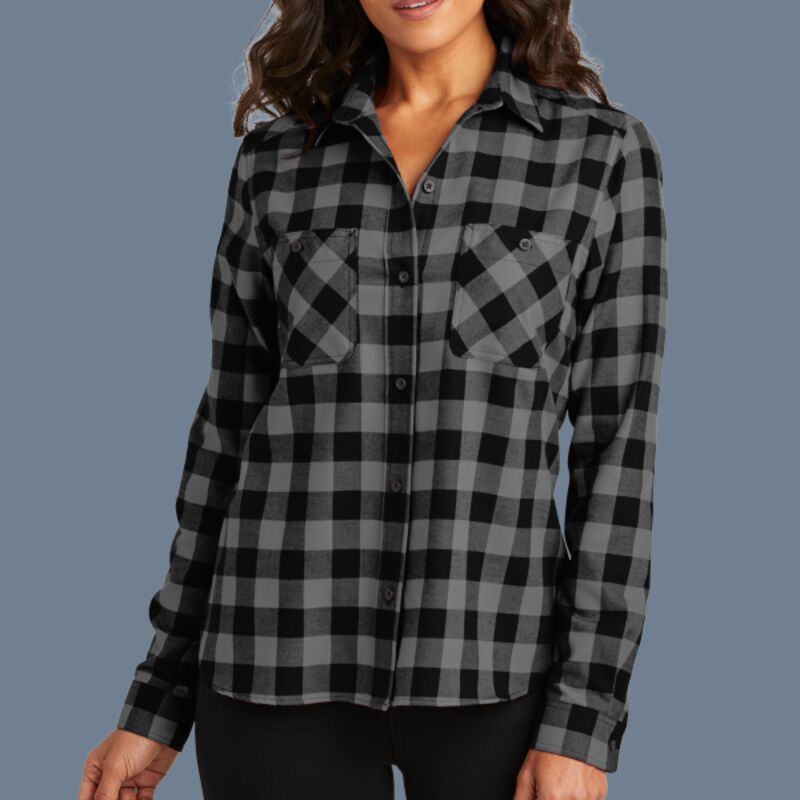 Women's Plaid Flannel Shirt Thumbnail