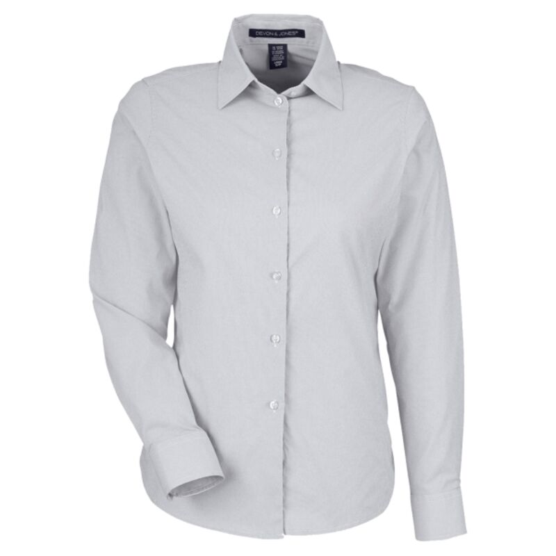 Women's CrownLux Performance® Microstripe Dress Shirt Thumbnail