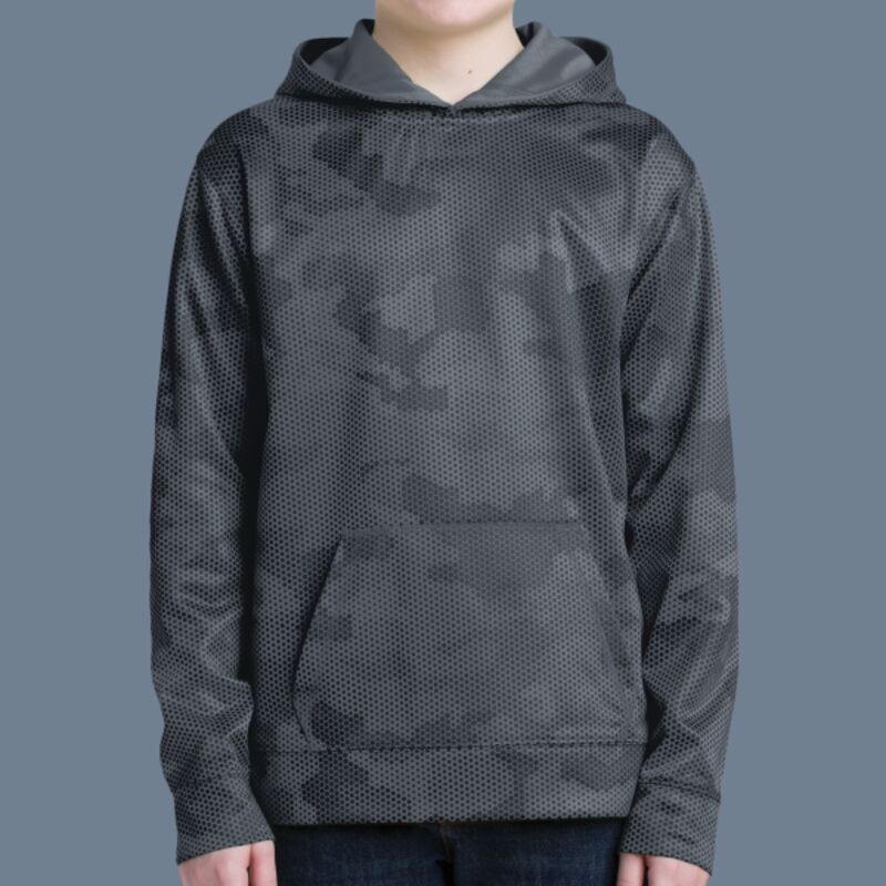 Youth Sport Wick ® CamoHex Fleece Hooded Pullover Thumbnail