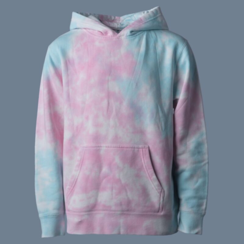 Youth Midweight Tie-Dyed Hooded Sweatshirt Thumbnail