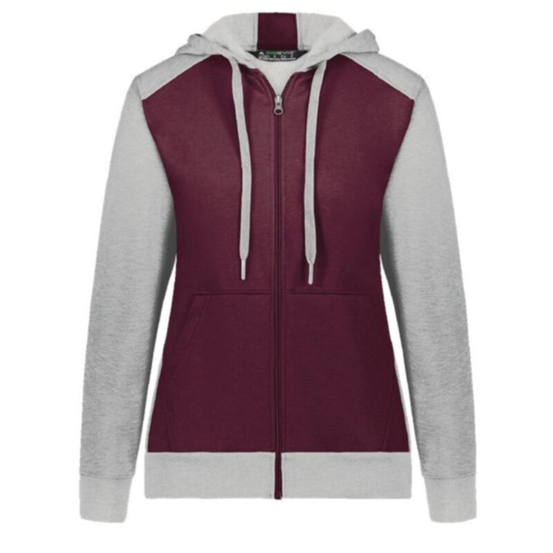 Women's Eco Revive™ Three-Season Triblend Fleece Full-Zip Hooded Sweatshirt Thumbnail