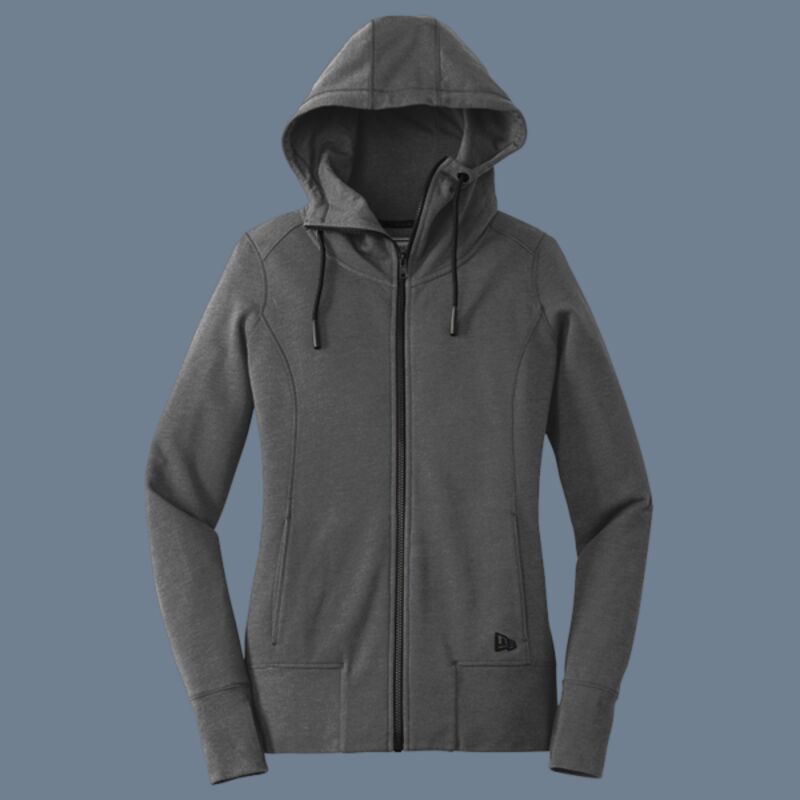 Women's Tri Blend Fleece Full Zip Hoodie Thumbnail