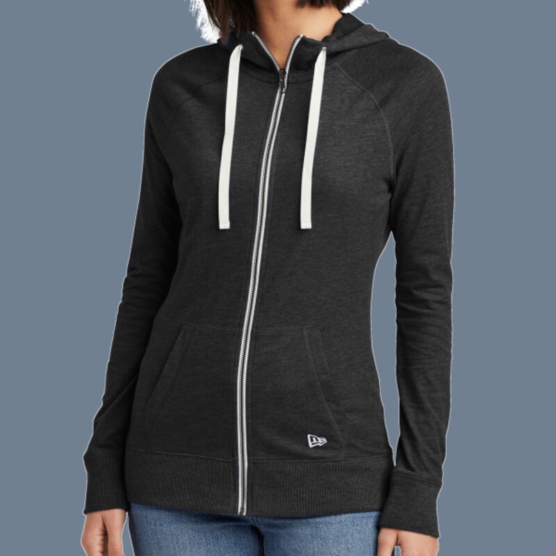 Women's Sueded Cotton Blend Full Zip Hoodie Thumbnail