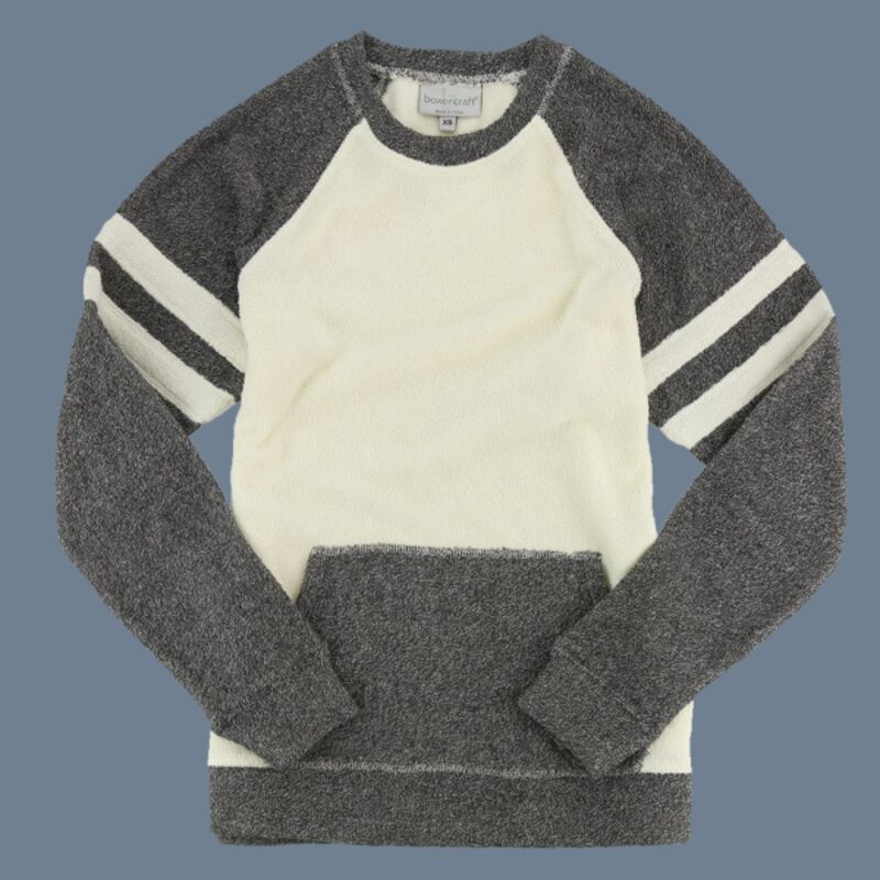 Women's Cozy Contrast Fleece Crewneck Pullover Thumbnail