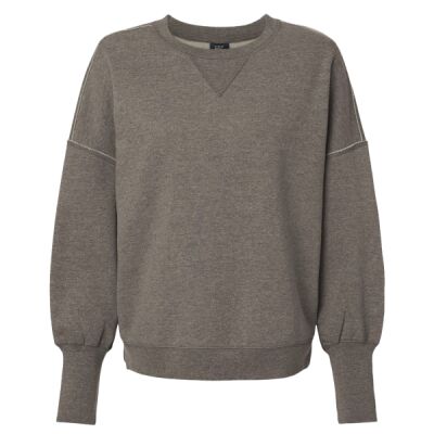 Women's Sueded Fleece Crewneck Sweatshirt Thumbnail
