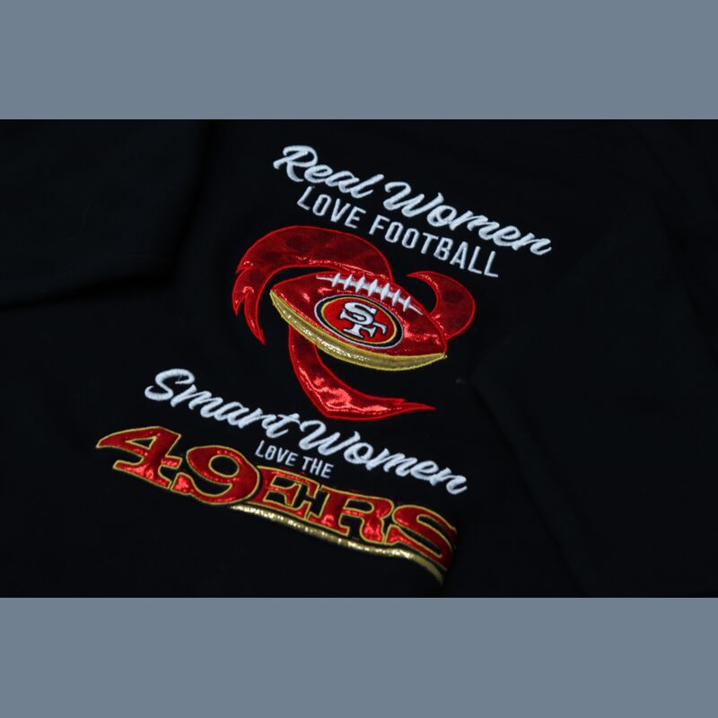 49ers Sweatshirt - 3 D design (applique) Thumbnail