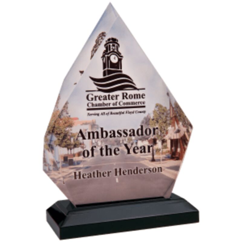 5 1/4" x 7 3/4" Sublimatable Diamond Impress Acrylic Thumbnail