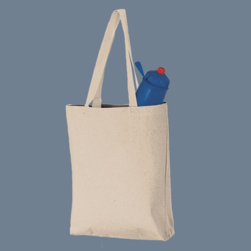 11L Canvas Tote with Contrast-Color Handles Thumbnail