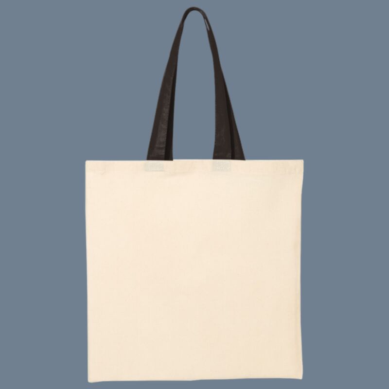 Economical Tote with Contrast-Color Handles Thumbnail