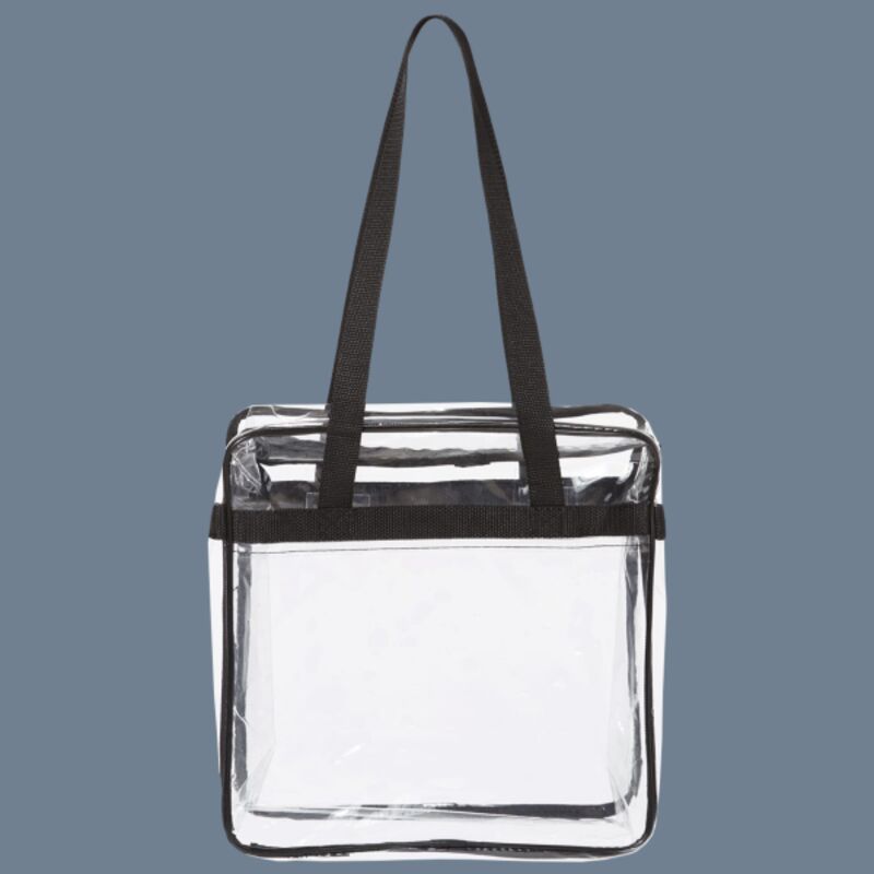 Clear Tote with Zippered Top Thumbnail