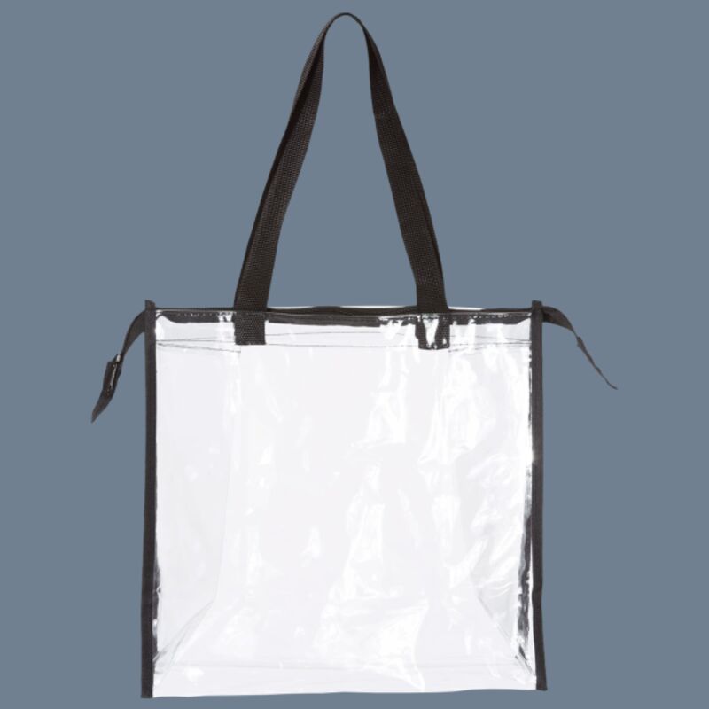 Clear Zippered Tote with Full Gusset Thumbnail