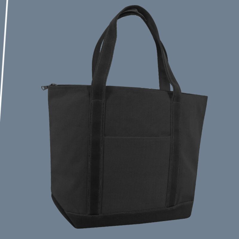 XL Zippered Cotton Canvas Resort Tote Thumbnail