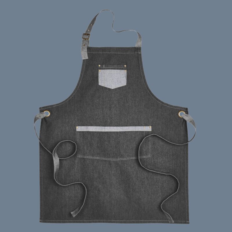 Domain Contrast Denim Bib Apron Thumbnail