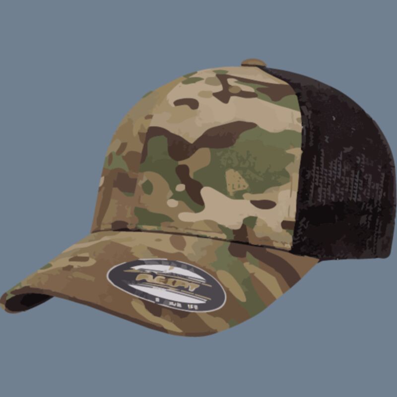 Flexfit Trucker Hat with Mesh Back  Thumbnail