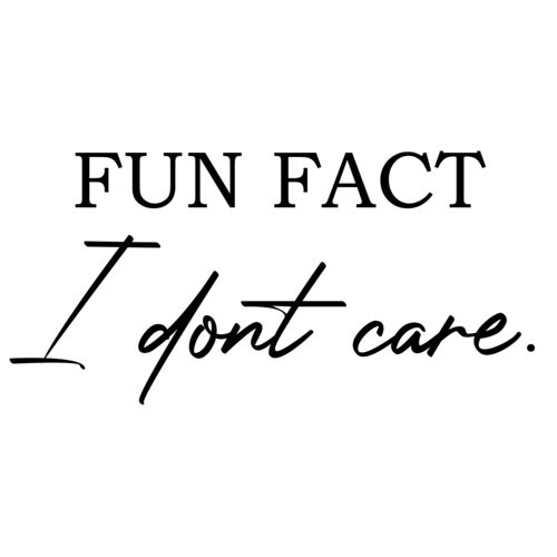FUN FACT - I DON'T CARE Thumbnail