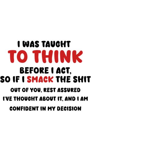 I WAS TAUGHT TO THINK Thumbnail