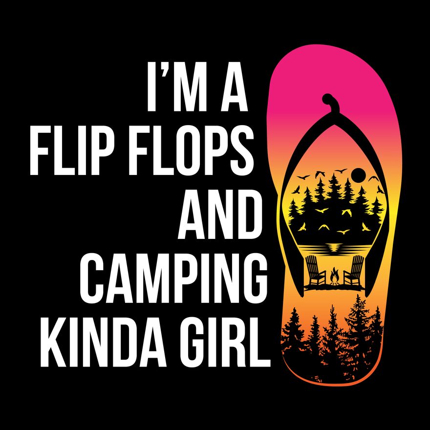 FLIP FLOP CAMPING GIRL Thumbnail