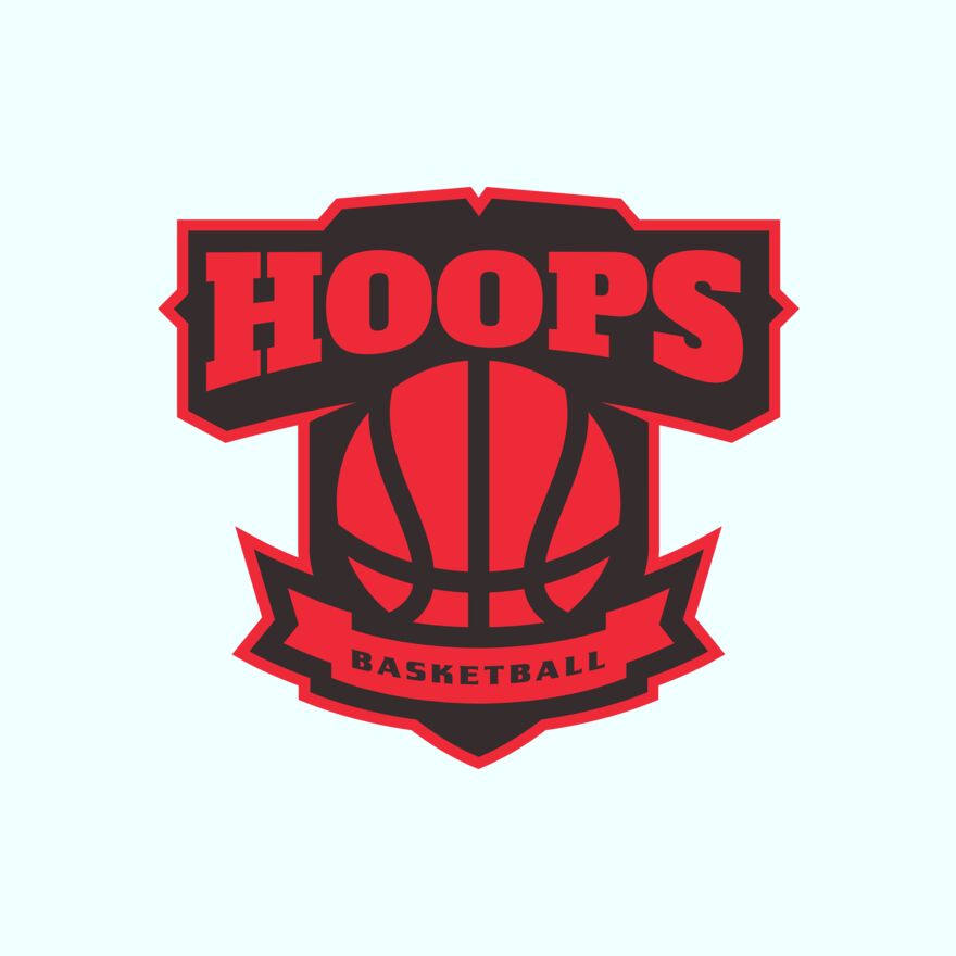 Hoops Basketball logo template  Thumbnail