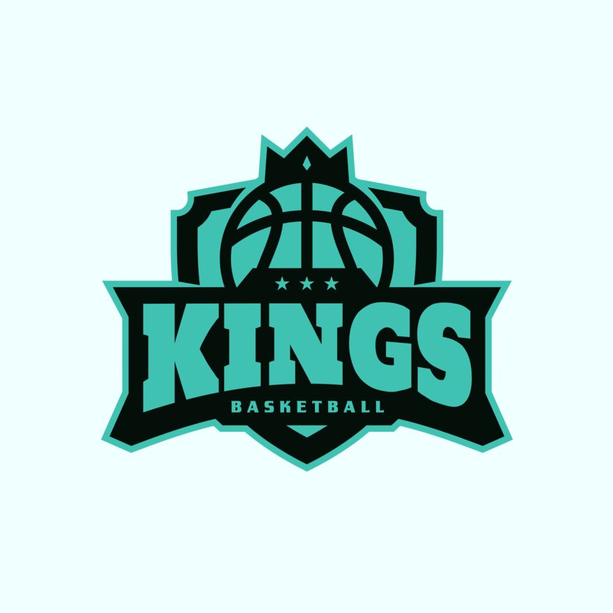 Kings Basketball Logo Template Thumbnail