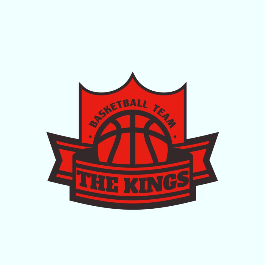 The Kings Basketball team Logo Template Thumbnail