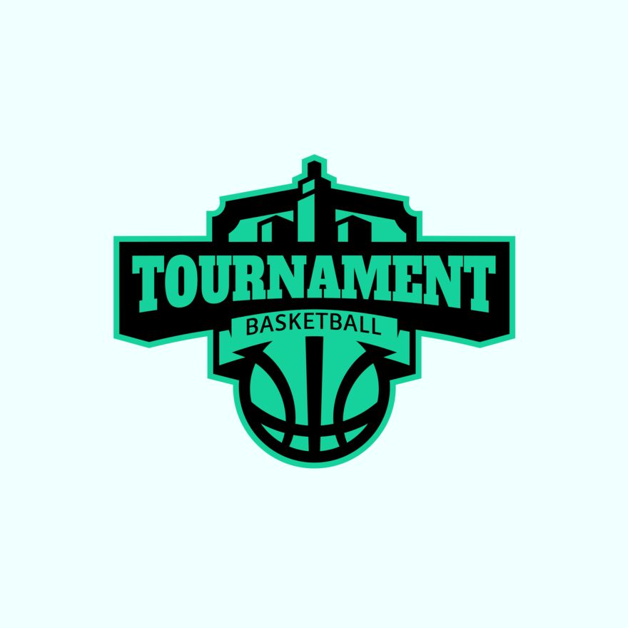 Tournament Basketball logo template Thumbnail