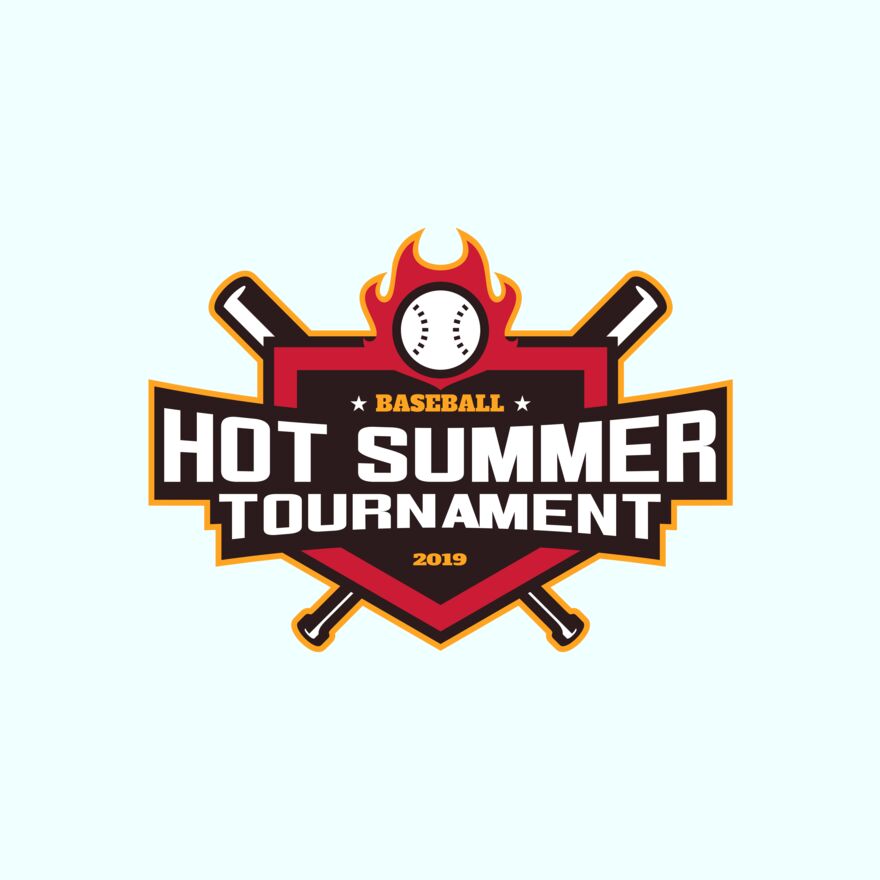 Hot Summer Tournament Baseball logo 01 Thumbnail