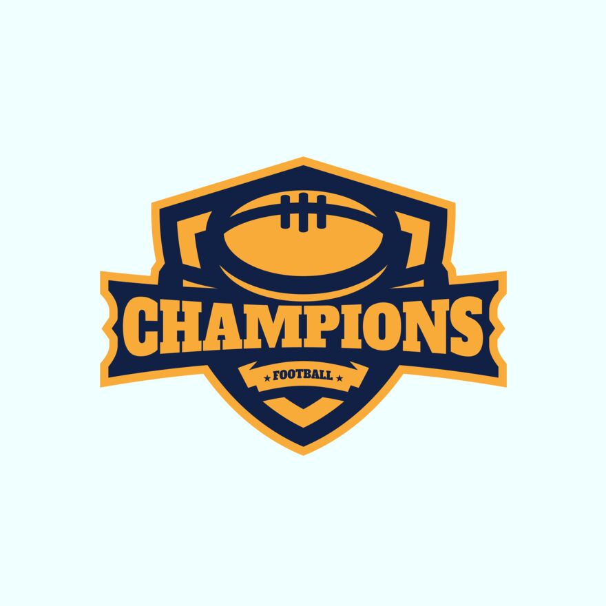 Champions Football logo template Thumbnail