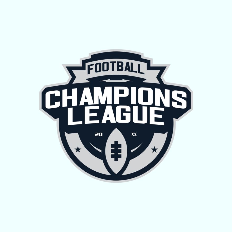 Champions League Football logo template Thumbnail