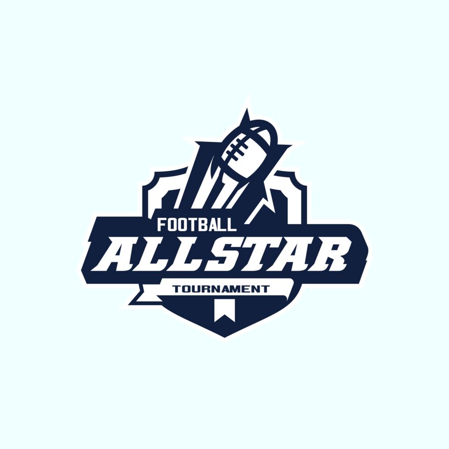 Allstar Tournament Football logo template Thumbnail
