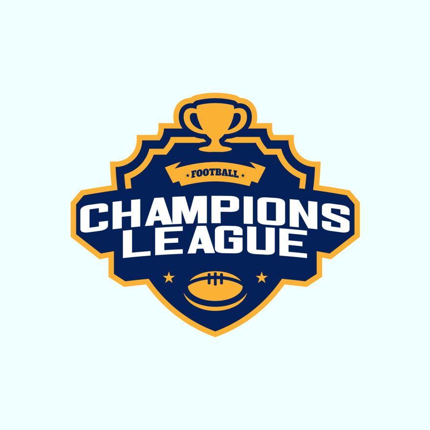 Champions League Football logo template 02 Thumbnail