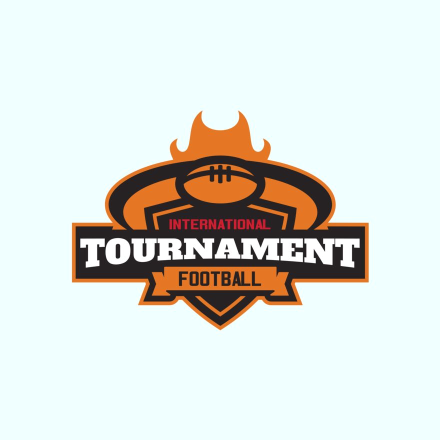 Tournament International Football logo template Thumbnail