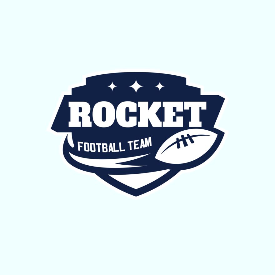 Rocket Football Team logo template Thumbnail