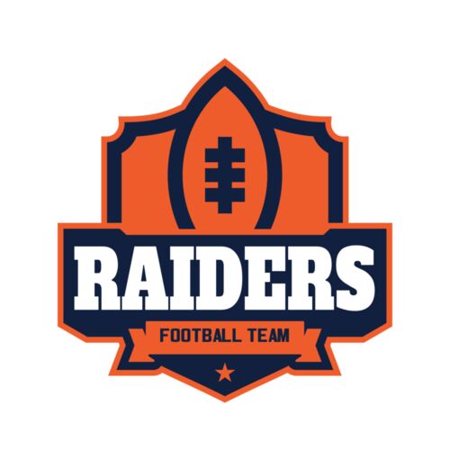 Raiders Football Team logo template Thumbnail