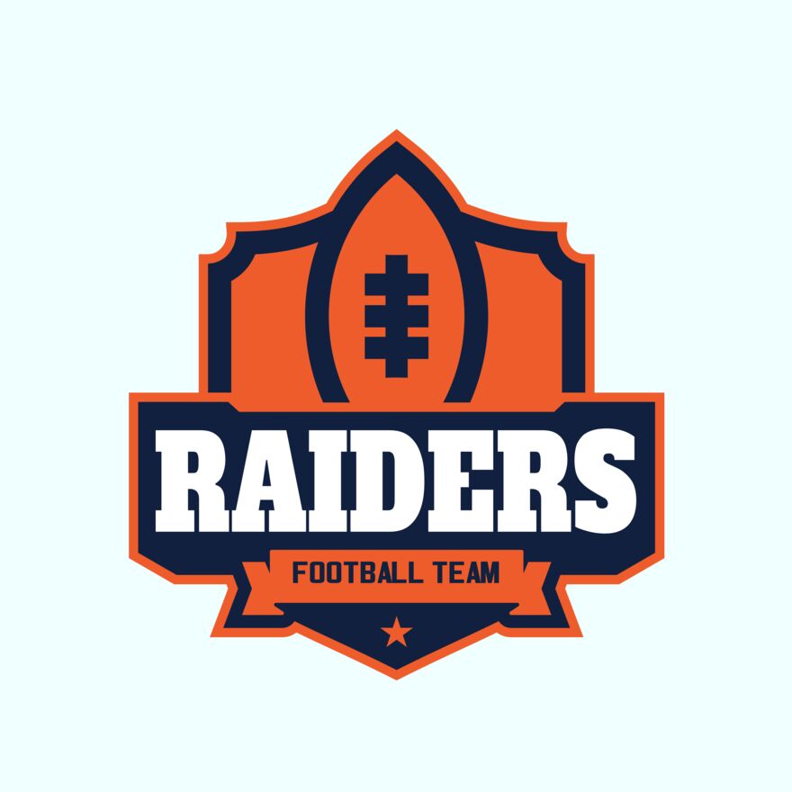 Raiders Football Team logo template Thumbnail