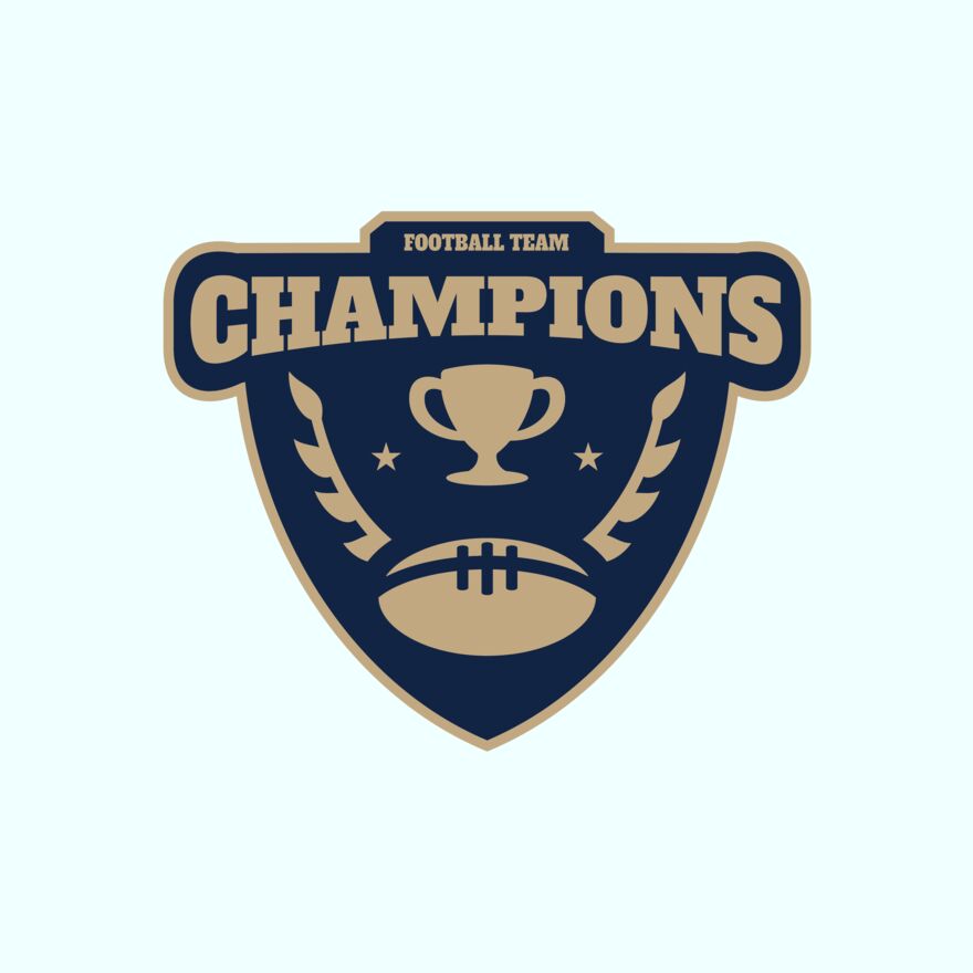 Champions Football Team logo template Thumbnail