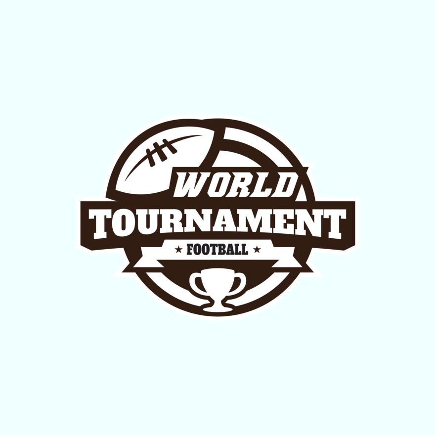 World Tournament Football logo template Thumbnail