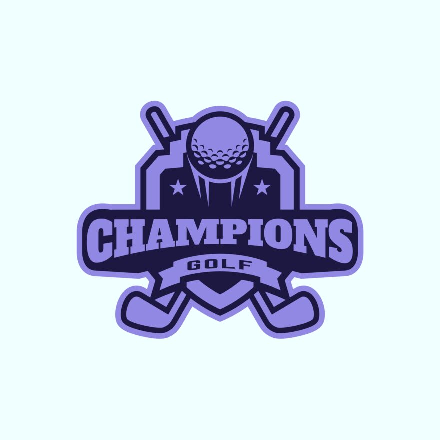 Champions Golf logo template Thumbnail