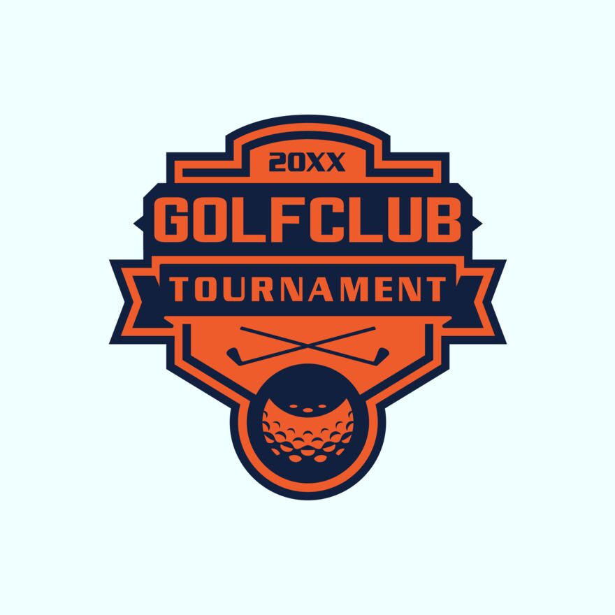 Golf club Tournament logo template 02 Thumbnail