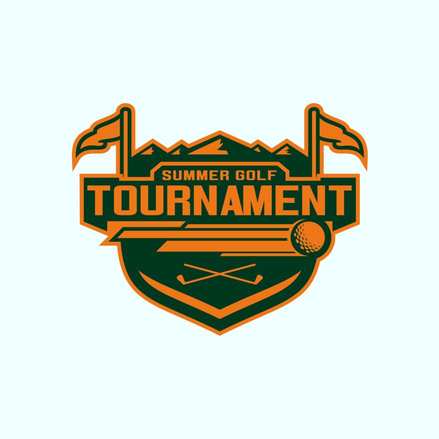 Tournament Summer golf logo template	02 Thumbnail