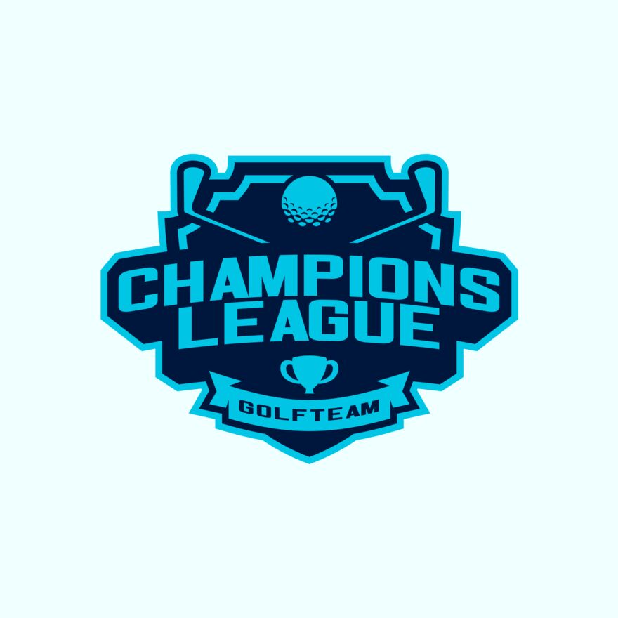 Champions League Golf Team logo template Thumbnail