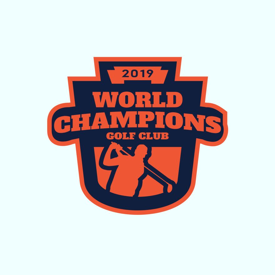 World Champions Golf club logo template Thumbnail
