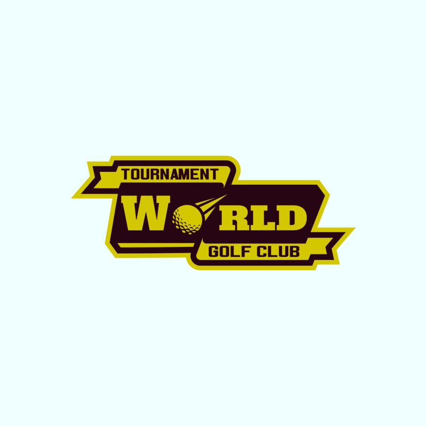 World Tournament Golf club logo template Thumbnail