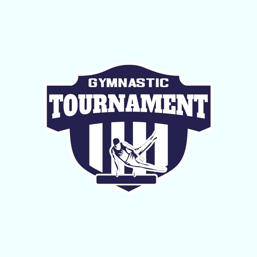 Gymnastic Tournament logo template Thumbnail